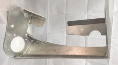 Fabricated Sheet Metal on White
