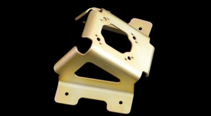 Gold Sheet Metal Part Top